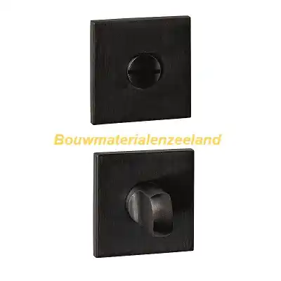 WC-sluiting verdekt 53x53x6mm met stift 6-8mm PVD zwart