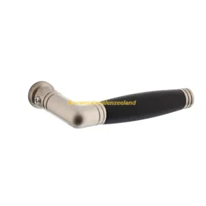 Deurkruk Ton 222 nikkel mat/ebbenhout