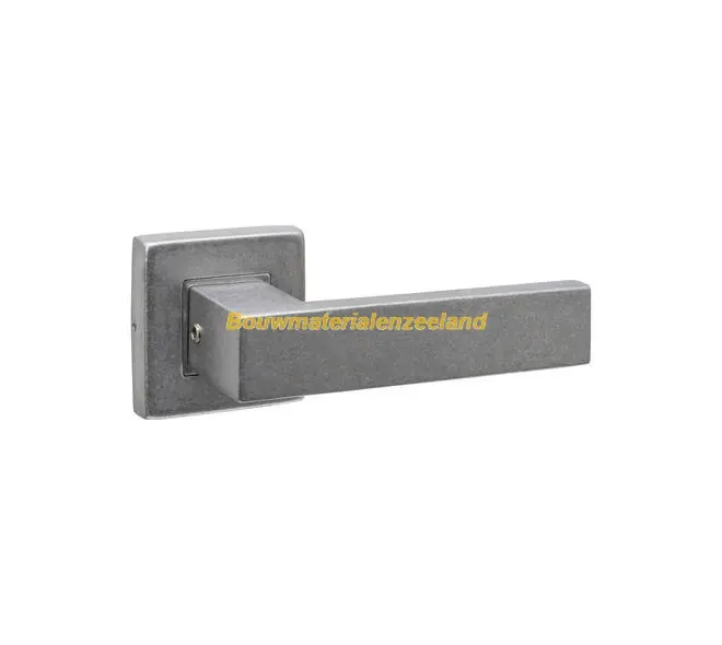Gatdeel Amsterdam op rozet verdekt 53x53X10mm rvs getrommeld