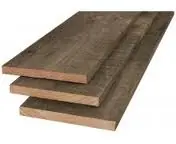 Potdeksel plank 25x275 mm ruw 500 cm. gewolmaniseerd