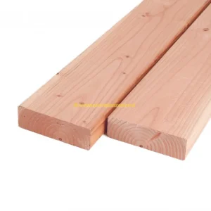Douglas geschaafde gording 4,5 x 14,5 x 500 cm, onbehandeld.