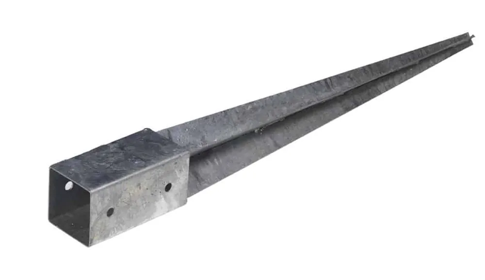 Paalhouder met punt tvz 71x71x750mm