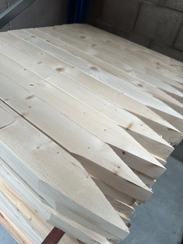 Vuren geschaafd piket paal 50x75mm lengte 80cm