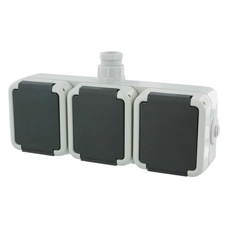 Peha contactdoos opbouw – 3-voudig