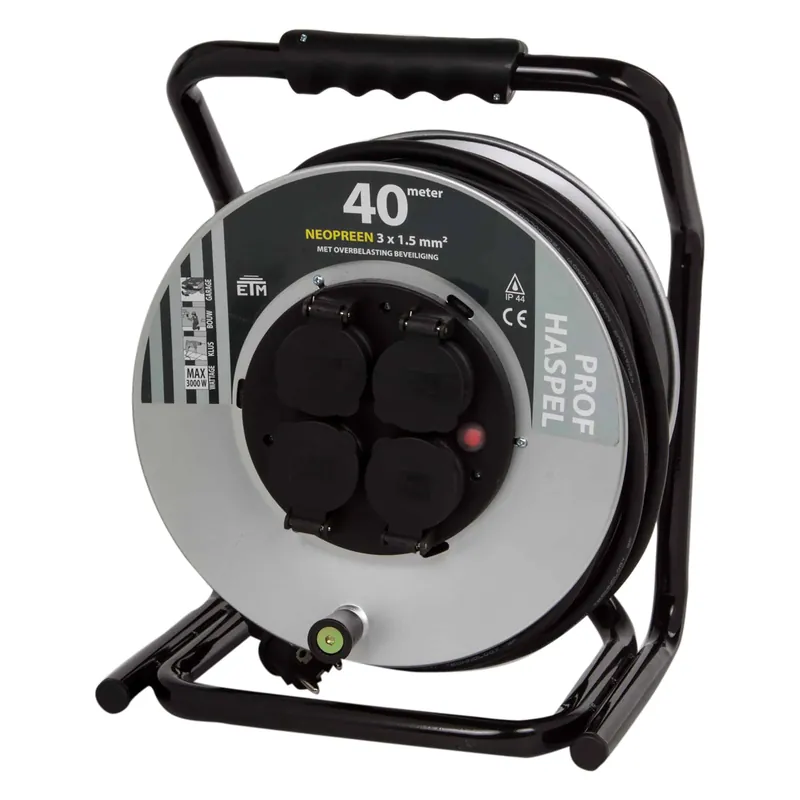 Q-Link kabelhaspel prof – randaarde – 3 x 1.5 mm²