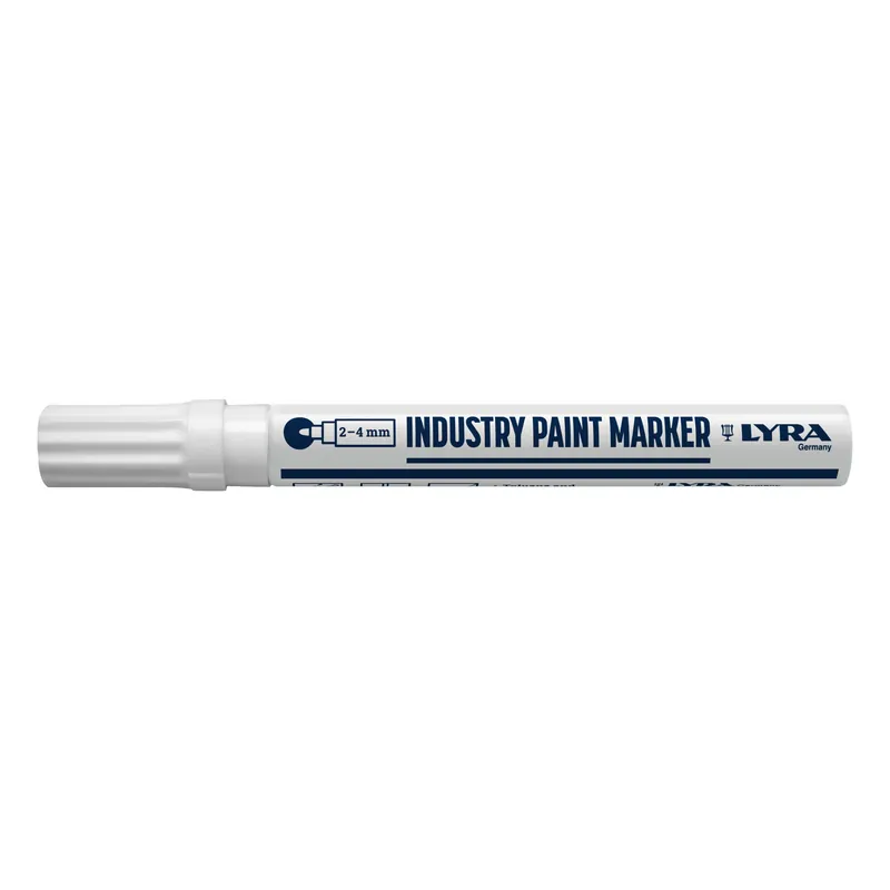 Verfstift Industrie, punt 2-4 mm Wit