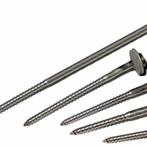 RVS schroeven TORX, met RVS/EPDM ring 4,5 x 65 mm, doos á 100 stuks