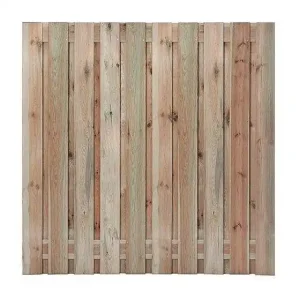 Tuinscherm Mastwijk 19+2 planks Geimpregneerd grenen 180x180cm, RVS geschroefd