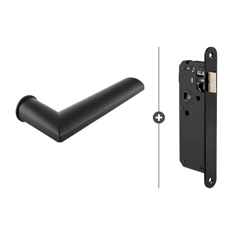Sluitwerkpakket Slimseries Plano loopslot Zwart