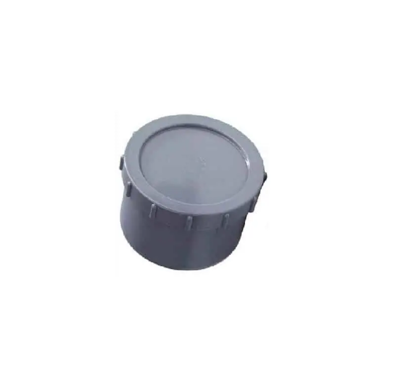 Pvc lijm Schroefeindkap 110mm. riool lijm