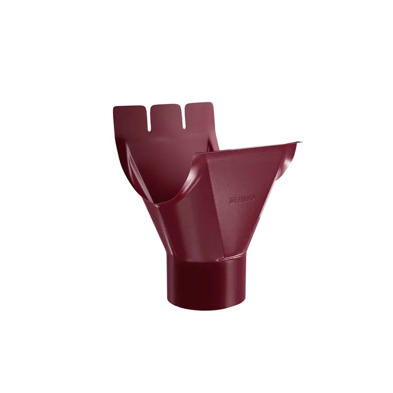 BILKA GLOSSY Gootuitloop | 125/90mm | RAL 3005 Wijnrood | Tweezijdig glossy gecoat
