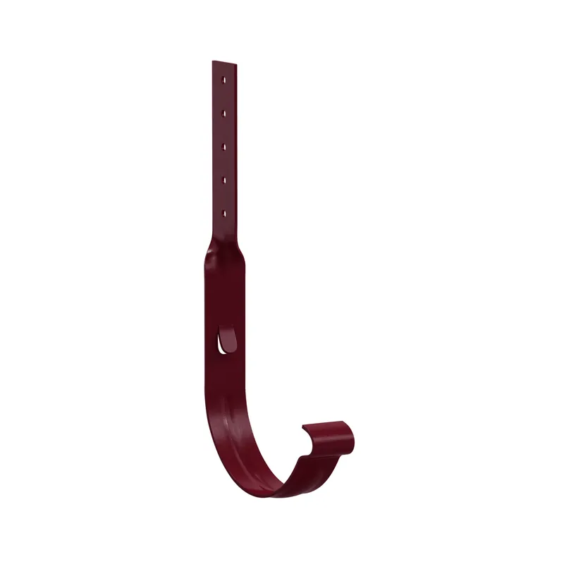 BILKA GLOSSY Goothaak gedraaid | 150mm | RAL 3005 Wijnrood | Tweezijdig glossy gecoat