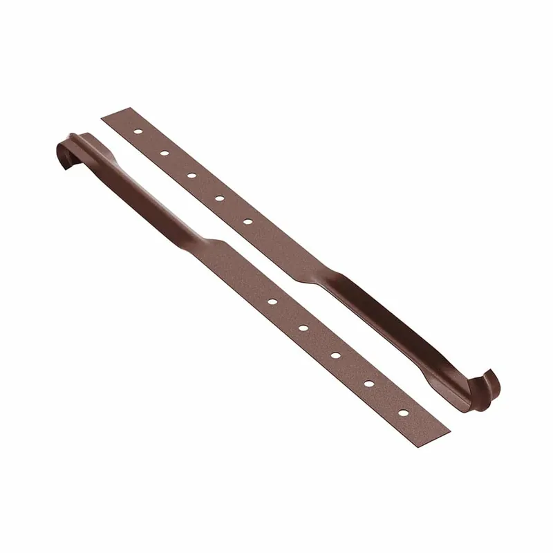 BILKA MAT Gootflens | 125mm | RAL 8017 Chocoladebruin | Tweezijdig mat gecoat