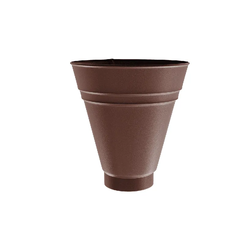 BILKA MAT Opvangtrechter | 100mm | RAL 8017 Chocoladebruin | Tweezijdig mat gecoat