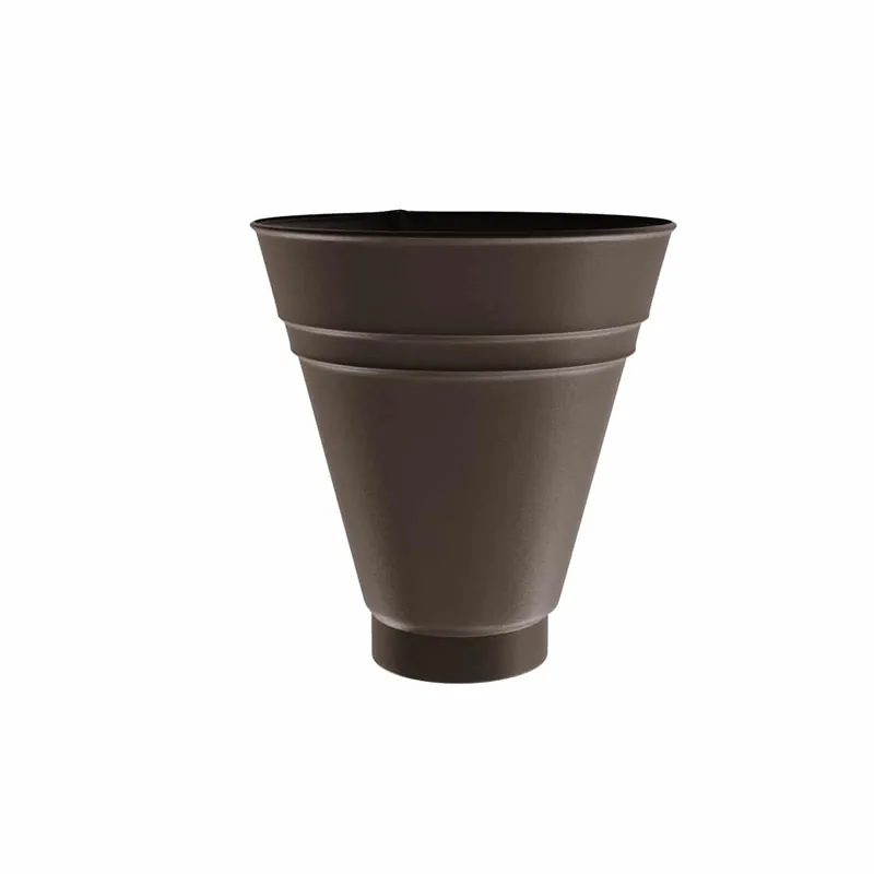 BILKA MAT Opvangtrechter | 90mm | RAL 8019 Grijsbruin | Tweezijdig mat gecoat
