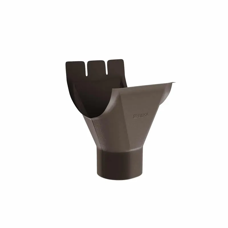 BILKA MAT Gootuitloop | 150/100mm | RAL 8019 Grijsbruin | Tweezijdig mat gecoat