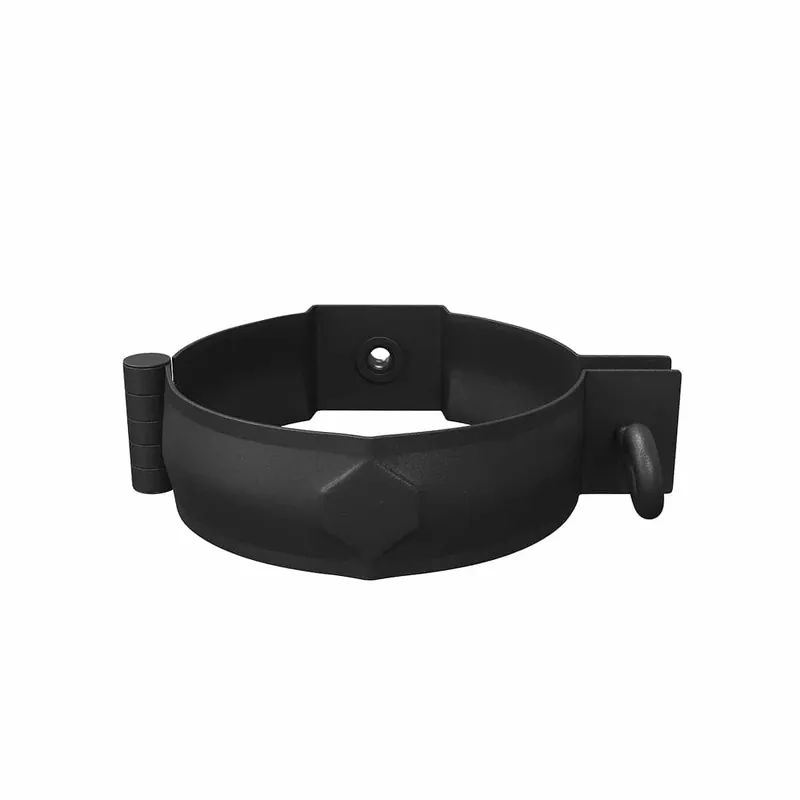 BILKA MAT Pijpklem | 90mm | RAL 9005 Matzwart | Tweezijdig mat gecoat