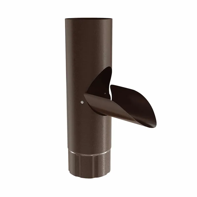 BILKA GLOSSY Aftappunt | 100mm | RAL 3009 Roestrood | Tweezijdig glossy gecoat
