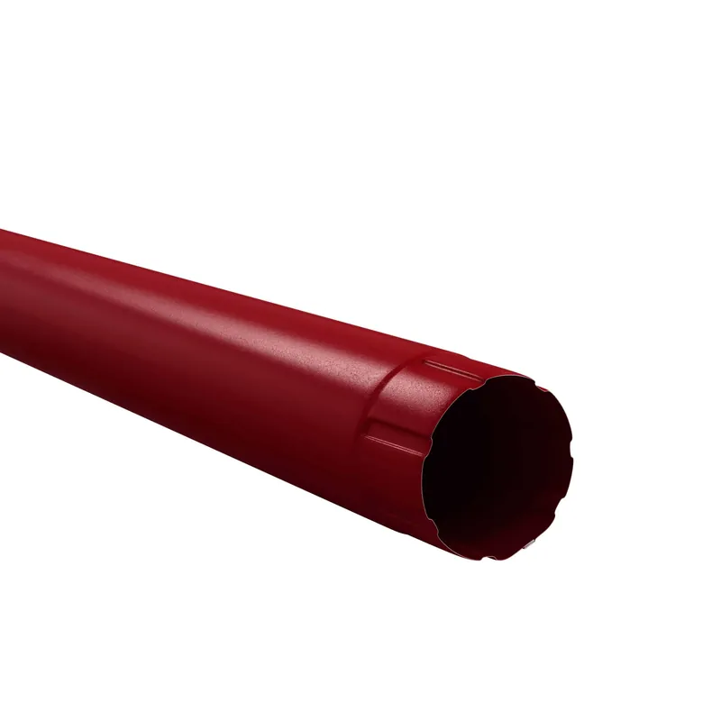 BILKA GLOSSY Regenpijp | 90mm | 3 m | RAL 3011 Bruinrood | Tweezijdig glossy gecoat