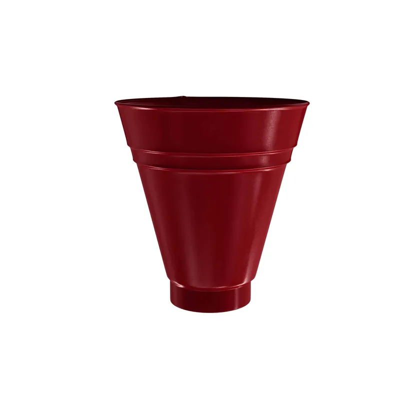 BILKA GLOSSY Opvangtrechter | 90mm | RAL 3011 Bruinrood | Tweezijdig glossy gecoat