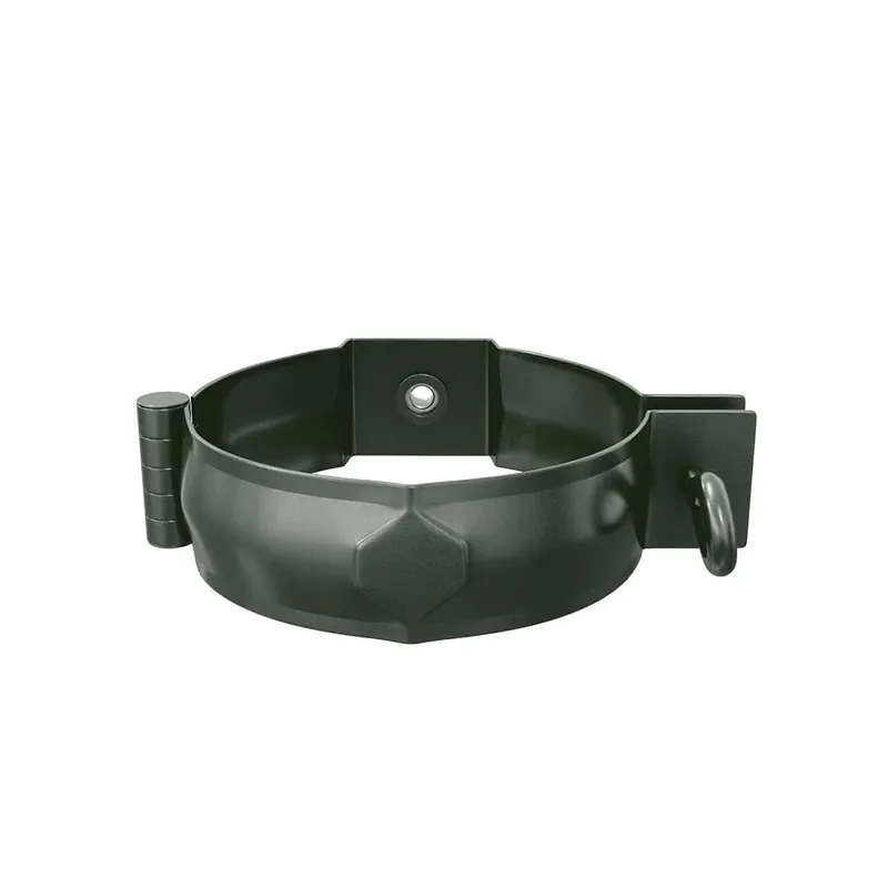 BILKA GLOSSY Pijpklem | 90mm | RAL 6020 Chroomgroen | Tweezijdig glossy gecoat