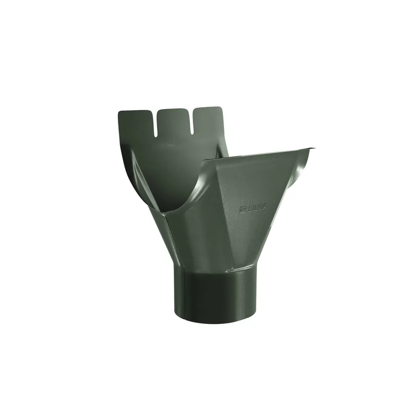 BILKA GLOSSY Gootuitloop | 150/100mm | RAL 6020 Chroomgroen | Tweezijdig glossy gecoat