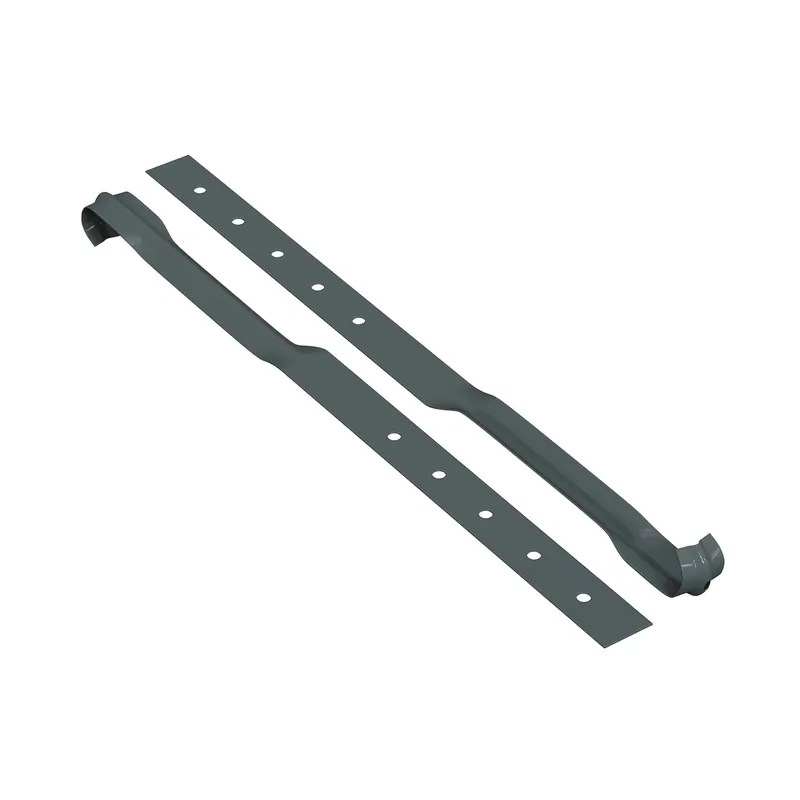 BILKA GLOSSY Gootflens | 125mm | RAL 7011 Grijs | Tweezijdig glossy gecoat