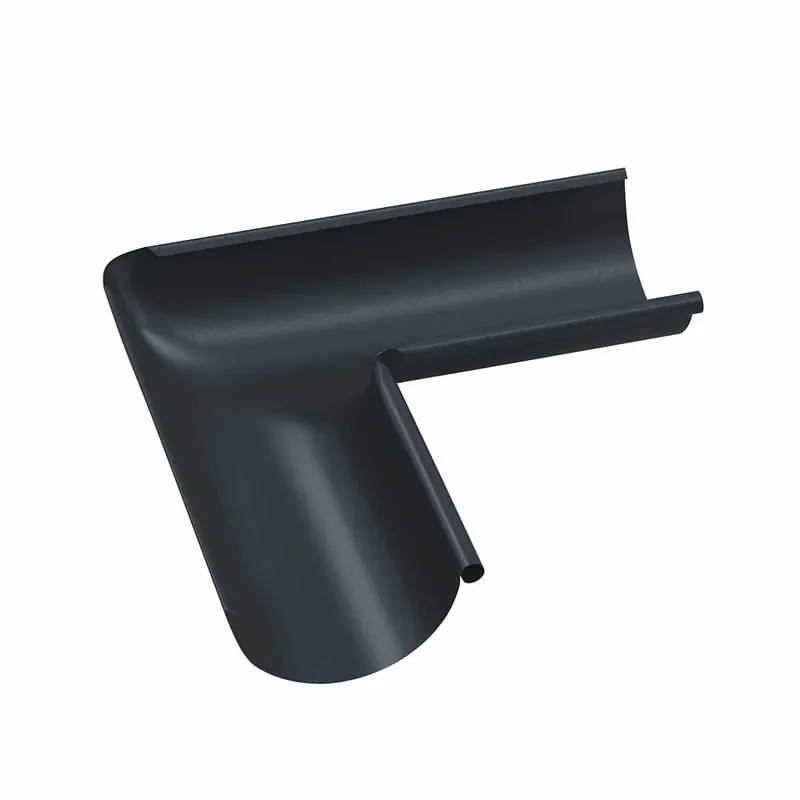 BILKA GLOSSY Binnenhoek dakgoot | 150mm | RAL 7016 Antracietgrijs | Tweezijdig glossy gecoat