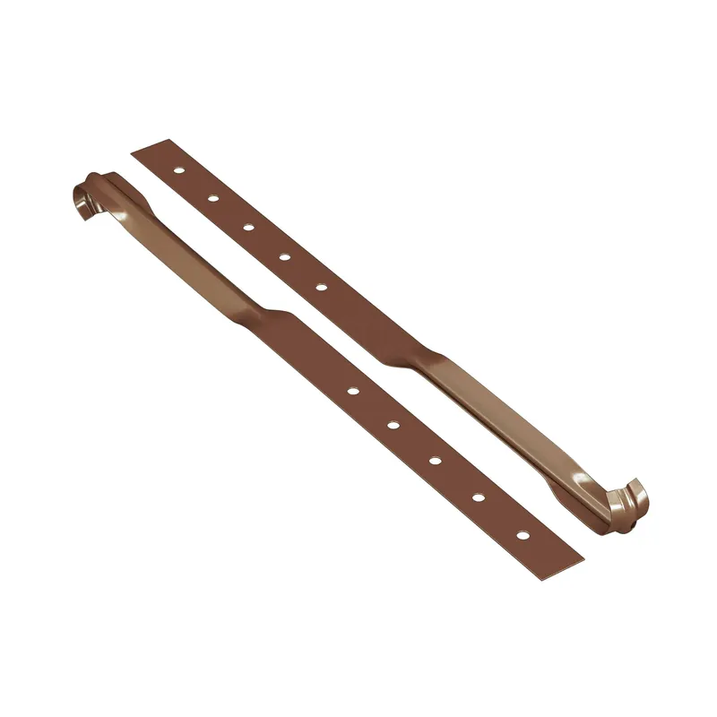 BILKA GLOSSY Gootflens | 125mm | RAL 8003 Kleibruin | Tweezijdig glossy gecoat