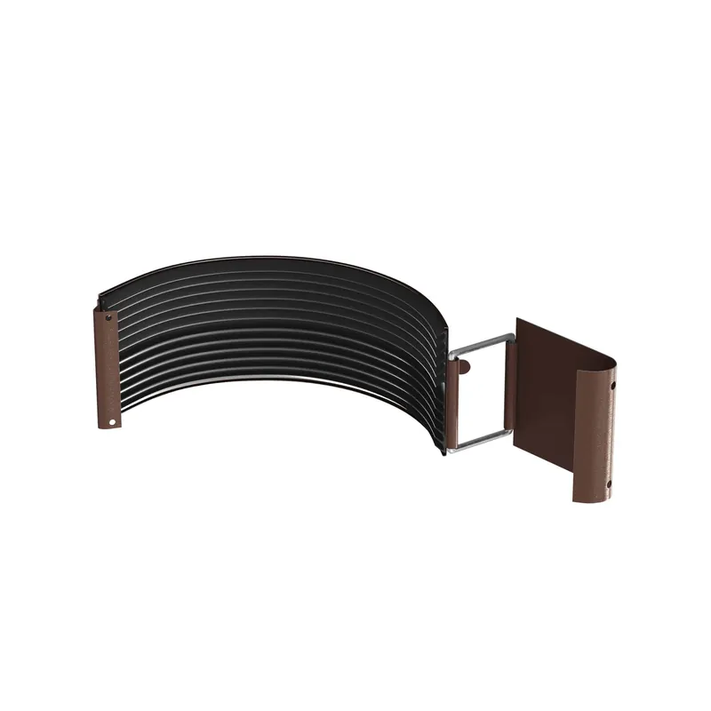 BILKA GLOSSY Gootverbinding | 150mm | RAL 8017 Chocoladebruin | Tweezijdig glossy gecoat