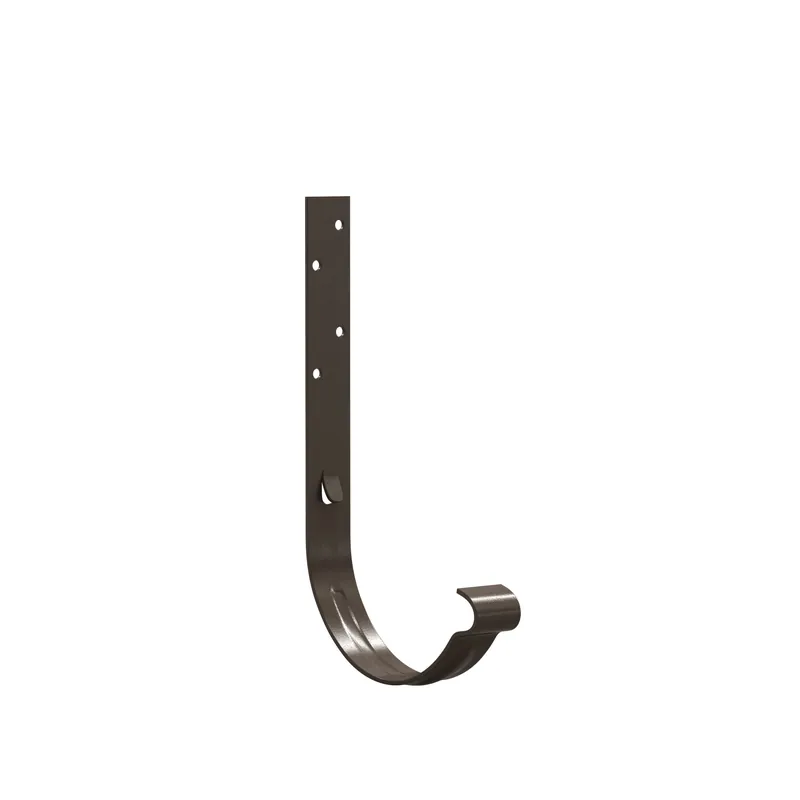 BILKA GLOSSY Goothaak 160mm | 125mm | RAL 8019 Grijsbruin | Tweezijdig glossy gecoat