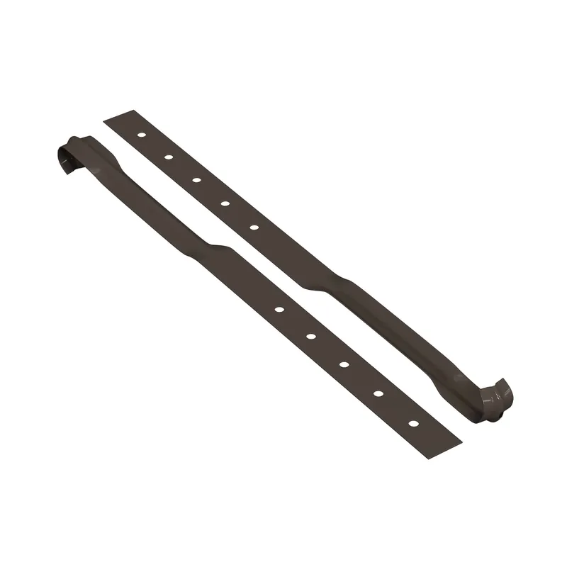BILKA GLOSSY Gootflens | 125mm | RAL 8019 Grijsbruin | Tweezijdig glossy gecoat