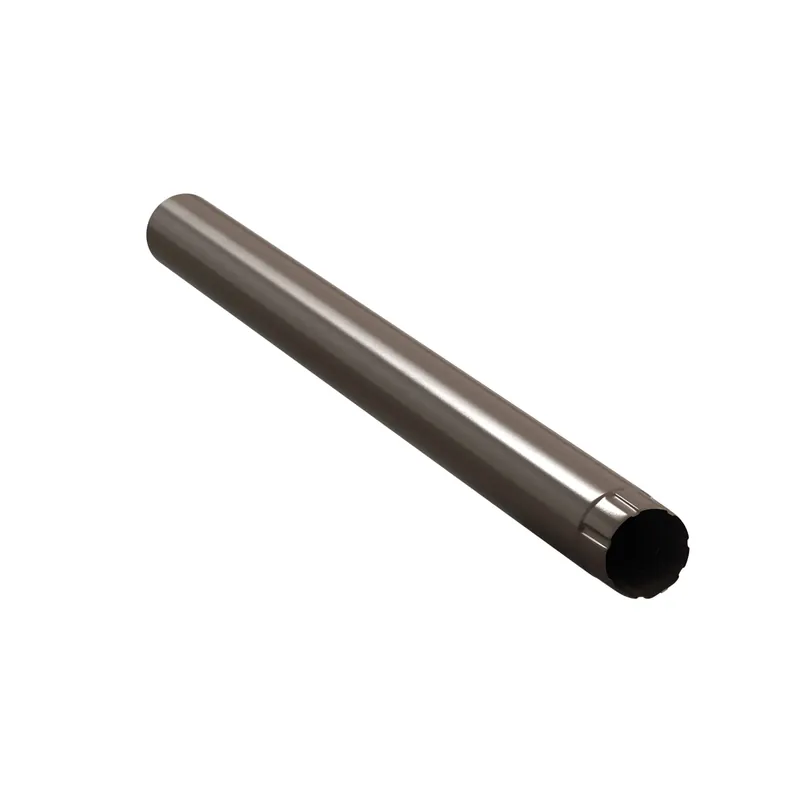 BILKA GLOSSY Verlengstuk regenpijp | 90mm | 1 m | RAL 8019 Grijsbruin | Tweezijdig glossy gecoat