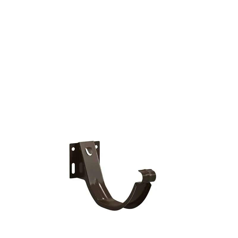 BILKA GLOSSY Goothaak verstelbaar | 150mm | RAL 8019 Grijsbruin | Tweezijdig glossy gecoat