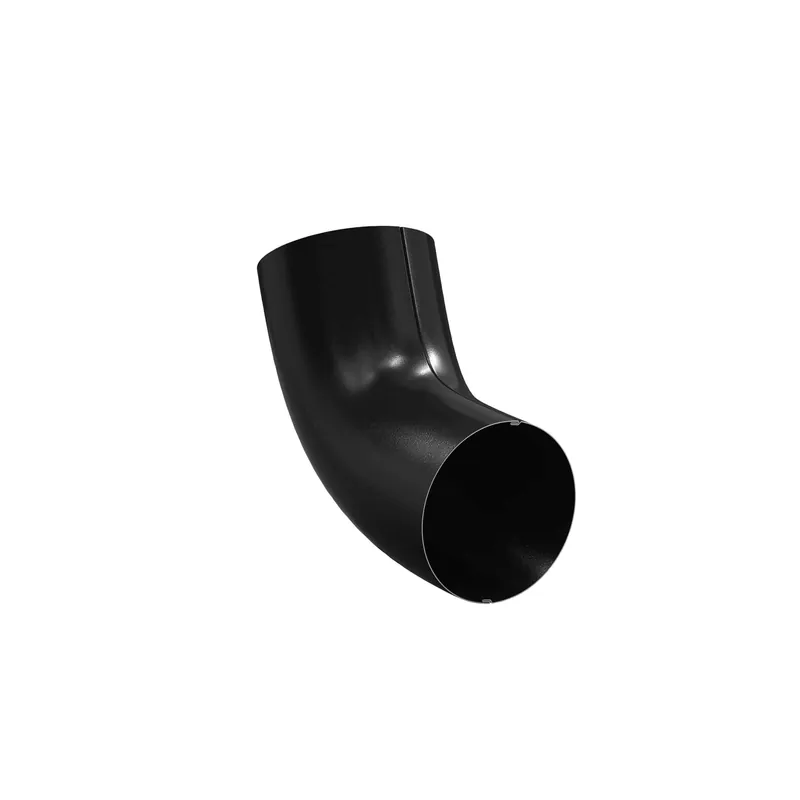BILKA GLOSSY Bocht 60gr | 100mm | RAL 9005 Zwart | Tweezijdig glossy gecoat