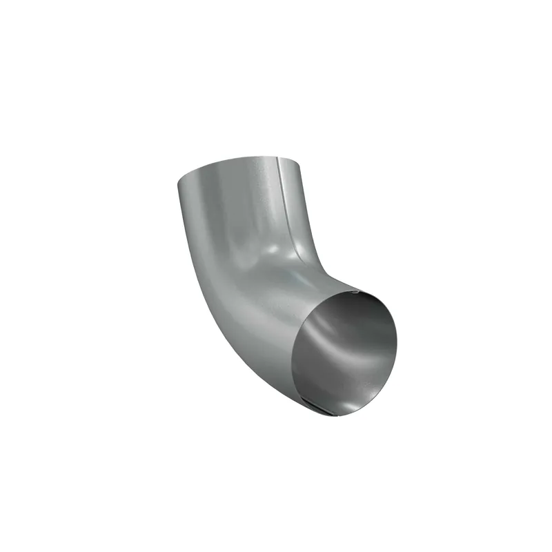 BILKA GLOSSY Bocht 60gr | 90mm | RAL 9006 Zilverkleur | Tweezijdig glossy gecoat