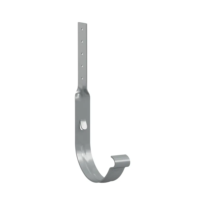 BILKA GLOSSY Goothaak gedraaid | 150mm | RAL 9006 Zilverkleur | Tweezijdig glossy gecoat