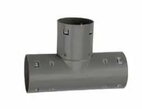 Pvc drain t-stuk 80mm.