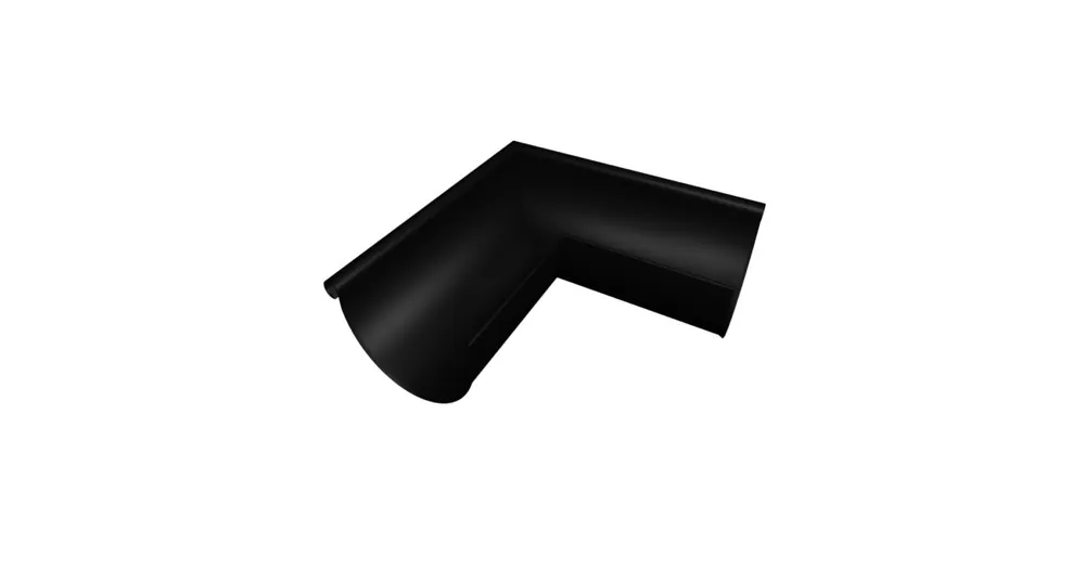 mastgoot aluminium, zwart, buitenhoek