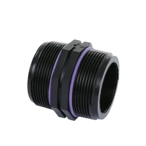 Self-Seal pp dubbele nippel, 2x buitendraad