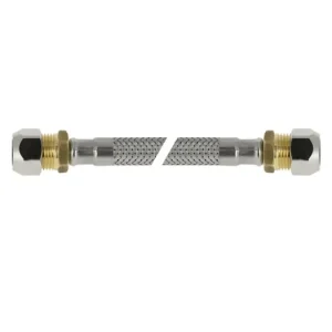 Bonfix flexibele rvs aansluitslang 35 cm, 2x knel