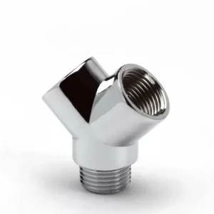 Bonfix chromen Y-stuk, 2x binnendraad / 1x buitendraad