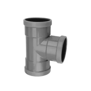 pvc T-stuk 88 graden, 3x manchet