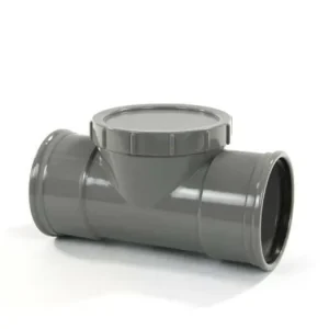 pvc ontstoppingsstuk met schroefkap, 2x manchet