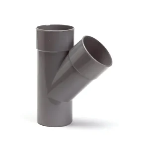 pvc T-stuk 45 graden, 2x inwendig lijm / 1x uitwendig lijm