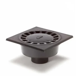 afvoerput met rond pvc rooster