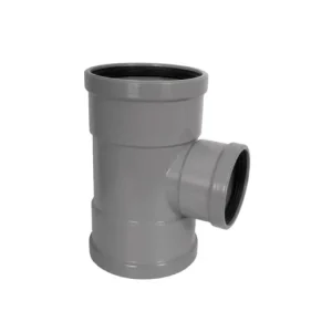 pvc verloop-T-stuk 88 graden, 3x manchet
