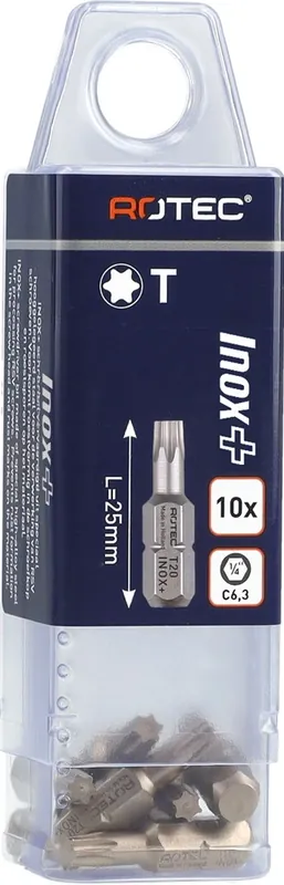 SCHROEFBIT INOX+, C6.3, T 40X25