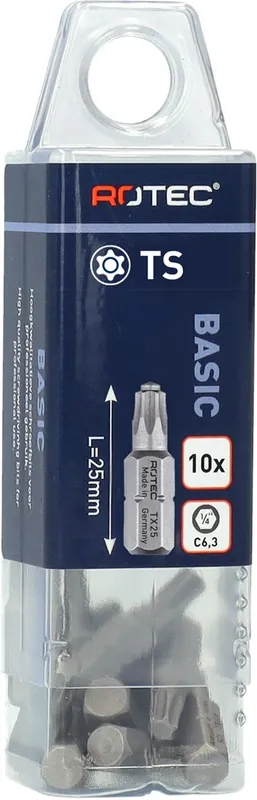 SCHROEFBIT MET STIFT, C6.3, T25SX25 VERPAKT PER 10 / VOLGENS