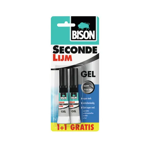 BISON SECONDELIJM GEL BLISTER 2X 3 G NL